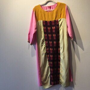 W 18 Kurta Light Green Pink Indian Attire *See photos/description